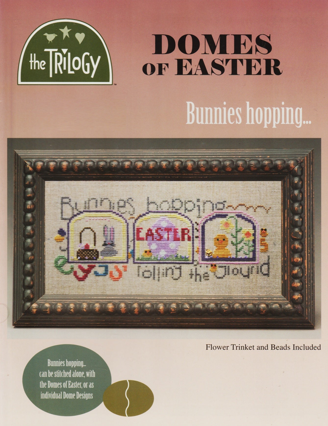 Trilogy Domes of Easter - Bunnies Hopping cross stitch pattern