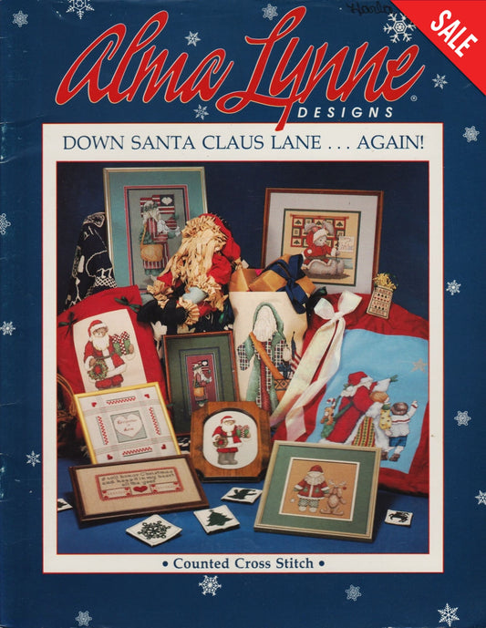 Alma Lynn Down Santa Claus Lane...Again! ALX-78 cross stitch pattern