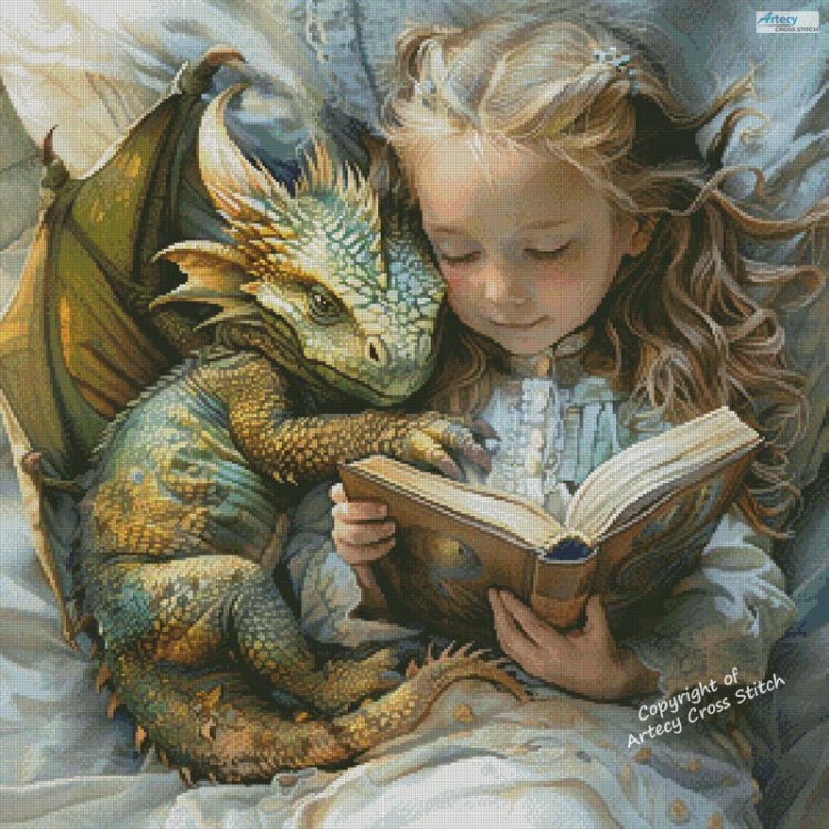 Artecy Dragon Tales cross stitch pattern