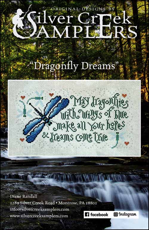 Silver Creek Sampler Dragonfly Dreams cross stitch pattern