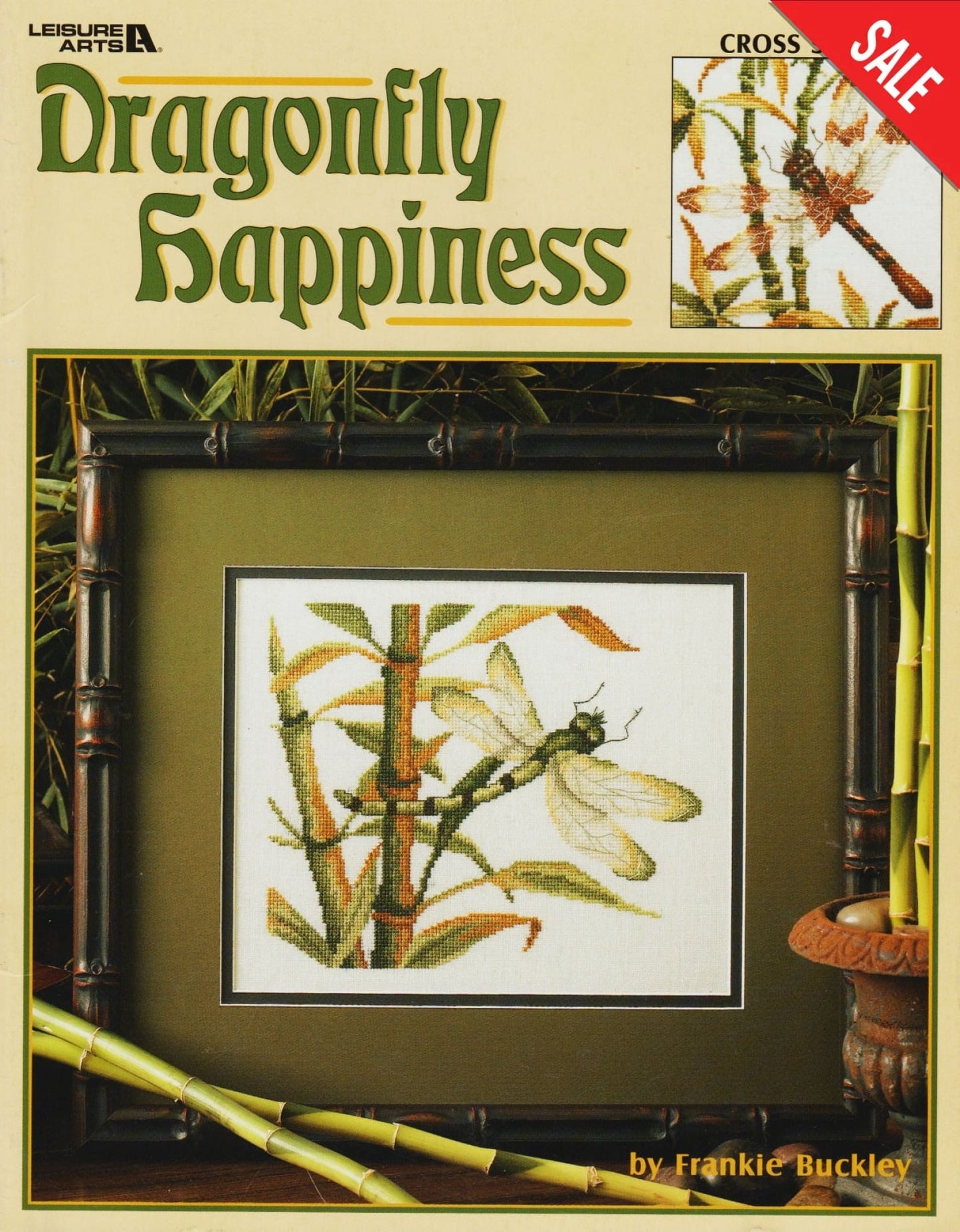 Leisure Arts Dragonfly Happiness 3471 asian cross stitch pattern