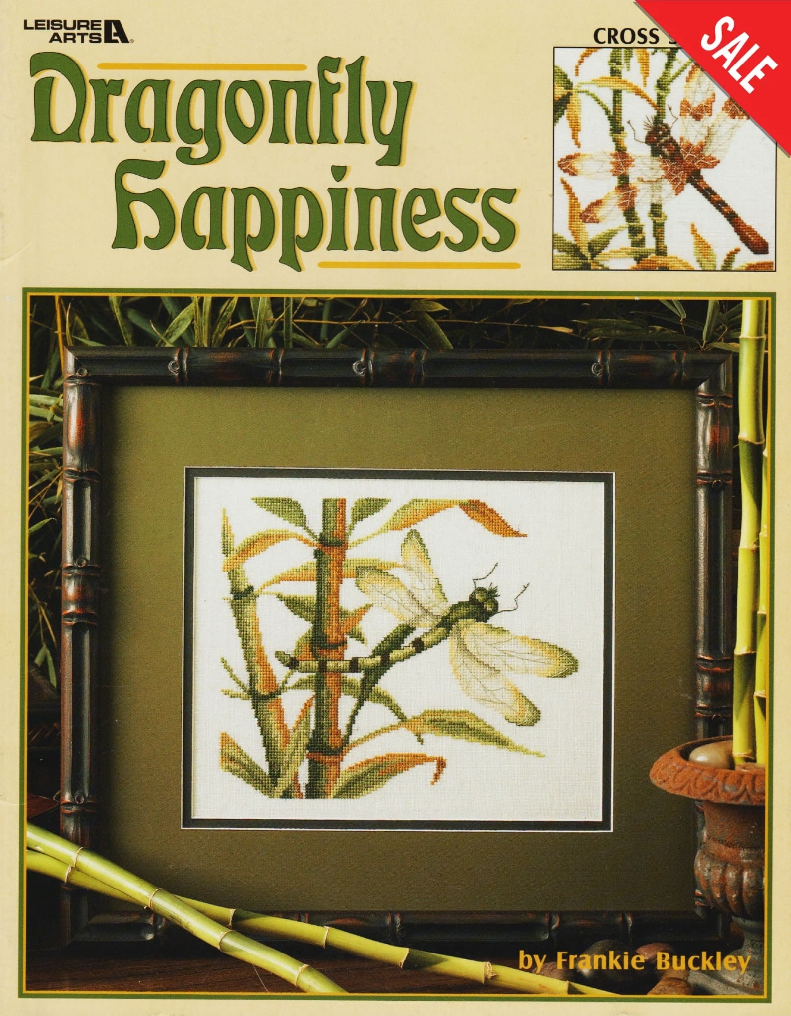 Leisure Arts Dragonfly Happiness 3471 asian cross stitch pattern