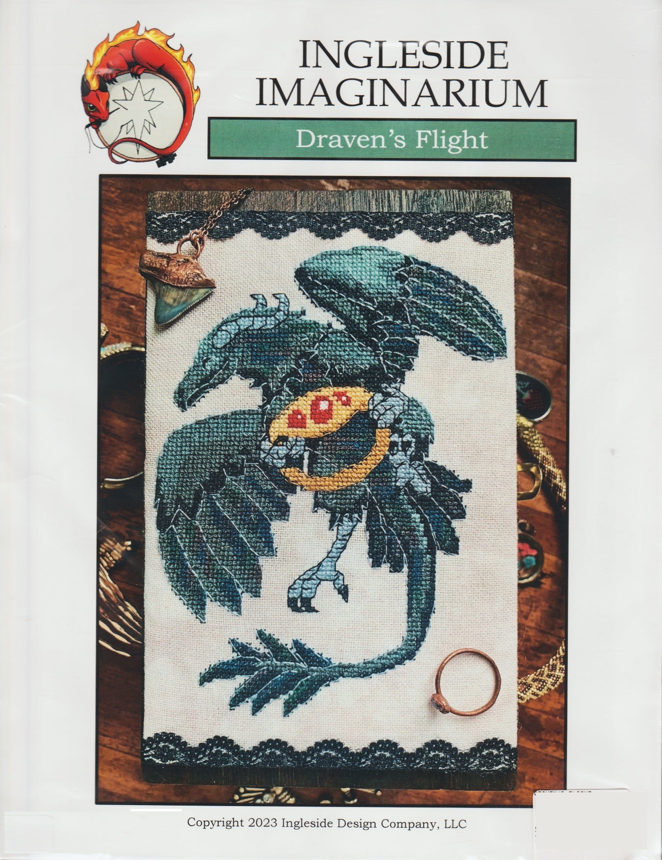 Ingleside Imaginarium Draven's Flight cross stitch pattern