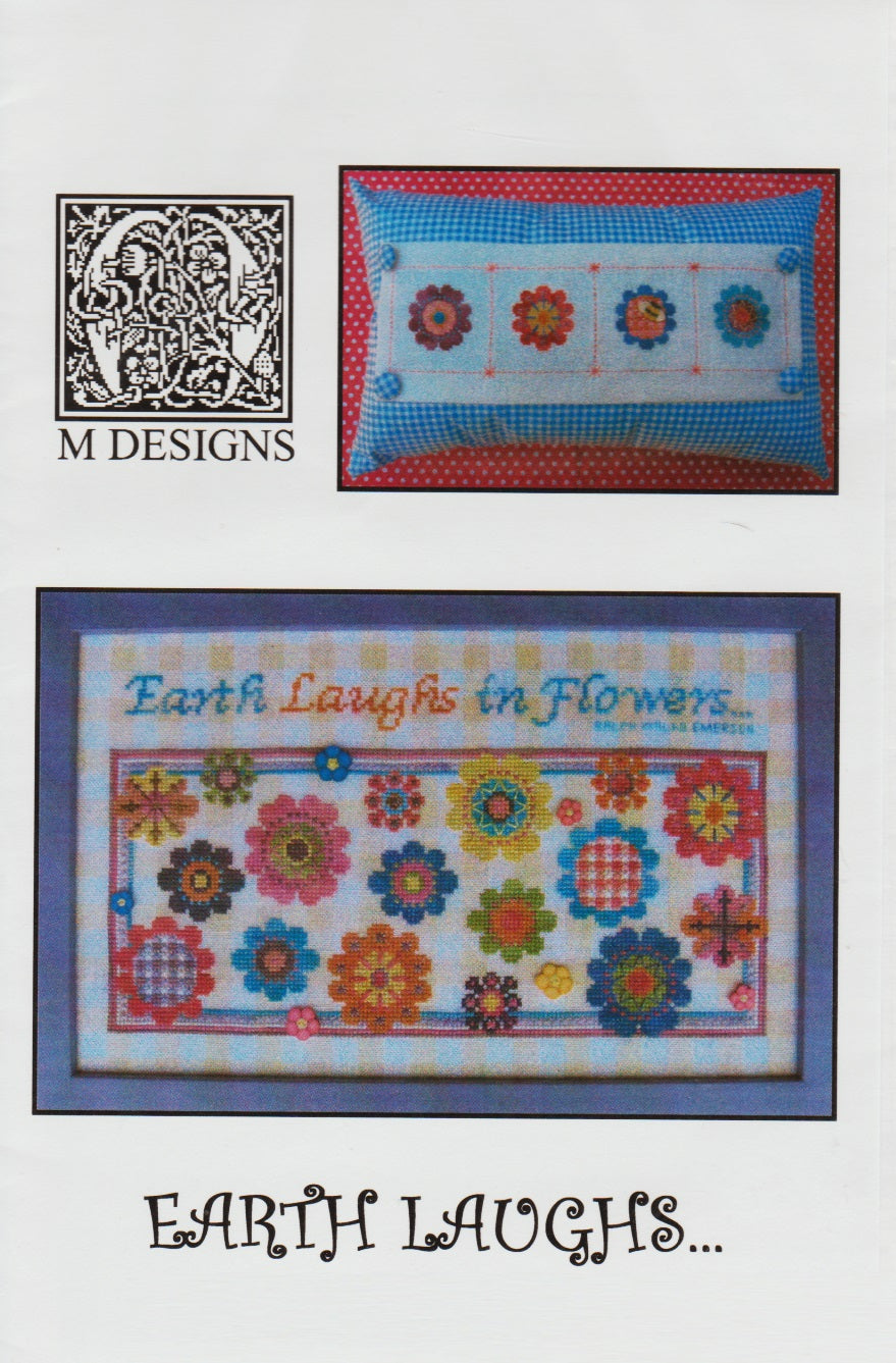 M Designs Earth Laughs cross stitch pattern