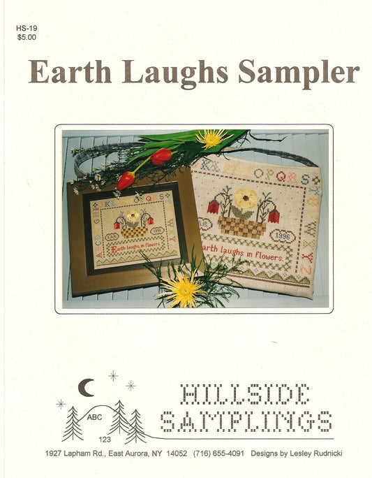Hillside Samplings Earth Laughs Sampler HS-19 cross stitch pattern