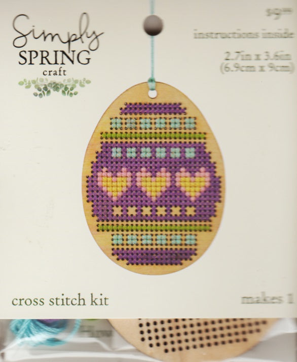 JoAnn's Easter Egg Ornament  cross stitch kit