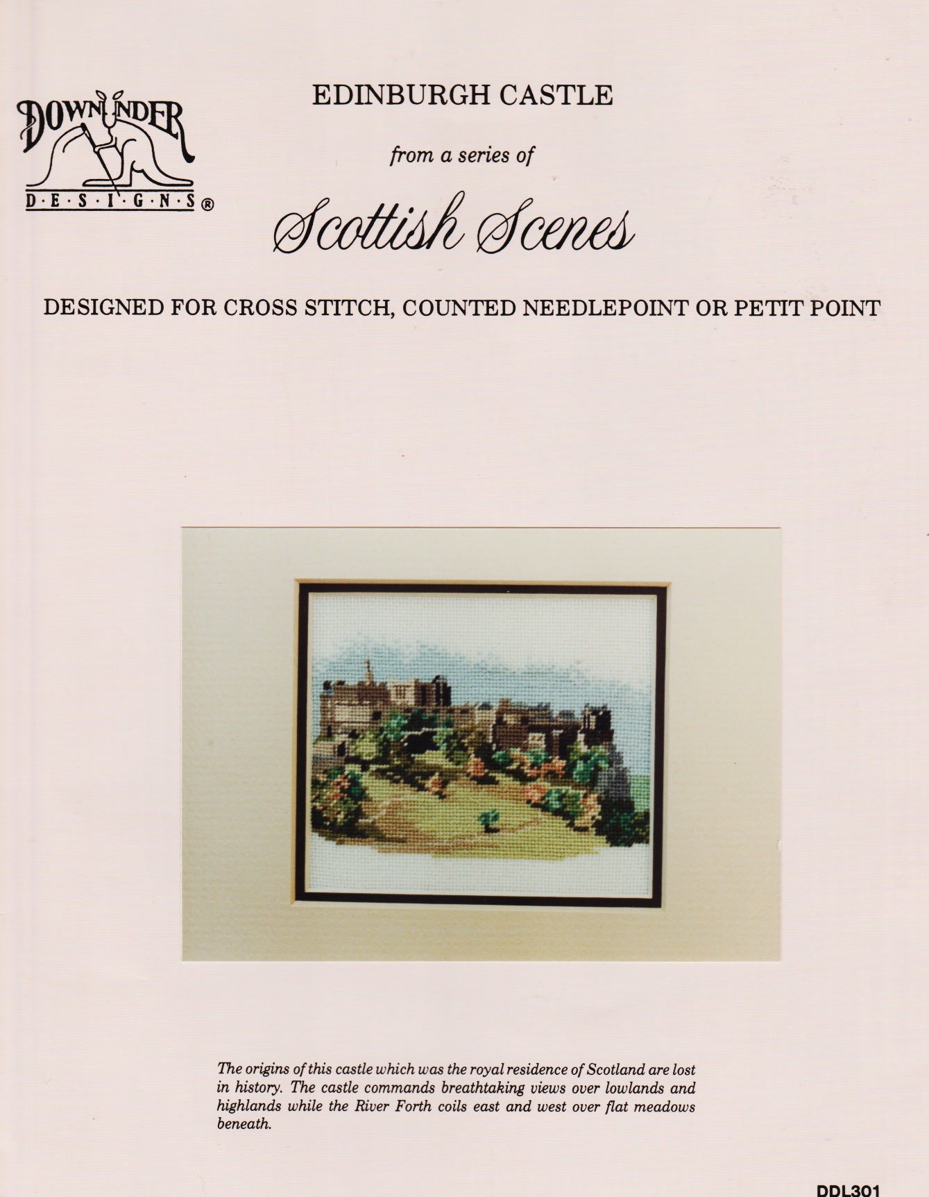 Downunder Edinburgh Castle DDL301 cross stitch pattern