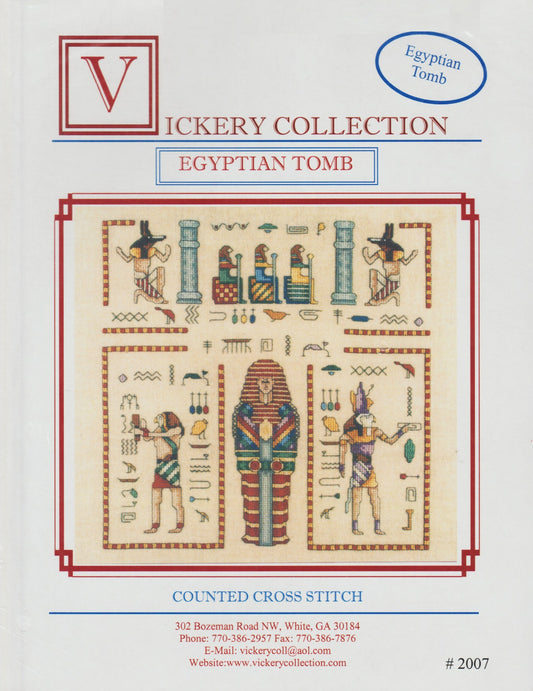 Vickery Collection Egyptian Tomb 2007 cross stitch pattern