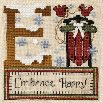 Stoney Creek Embrace Happy PM502 cross stitch pattern