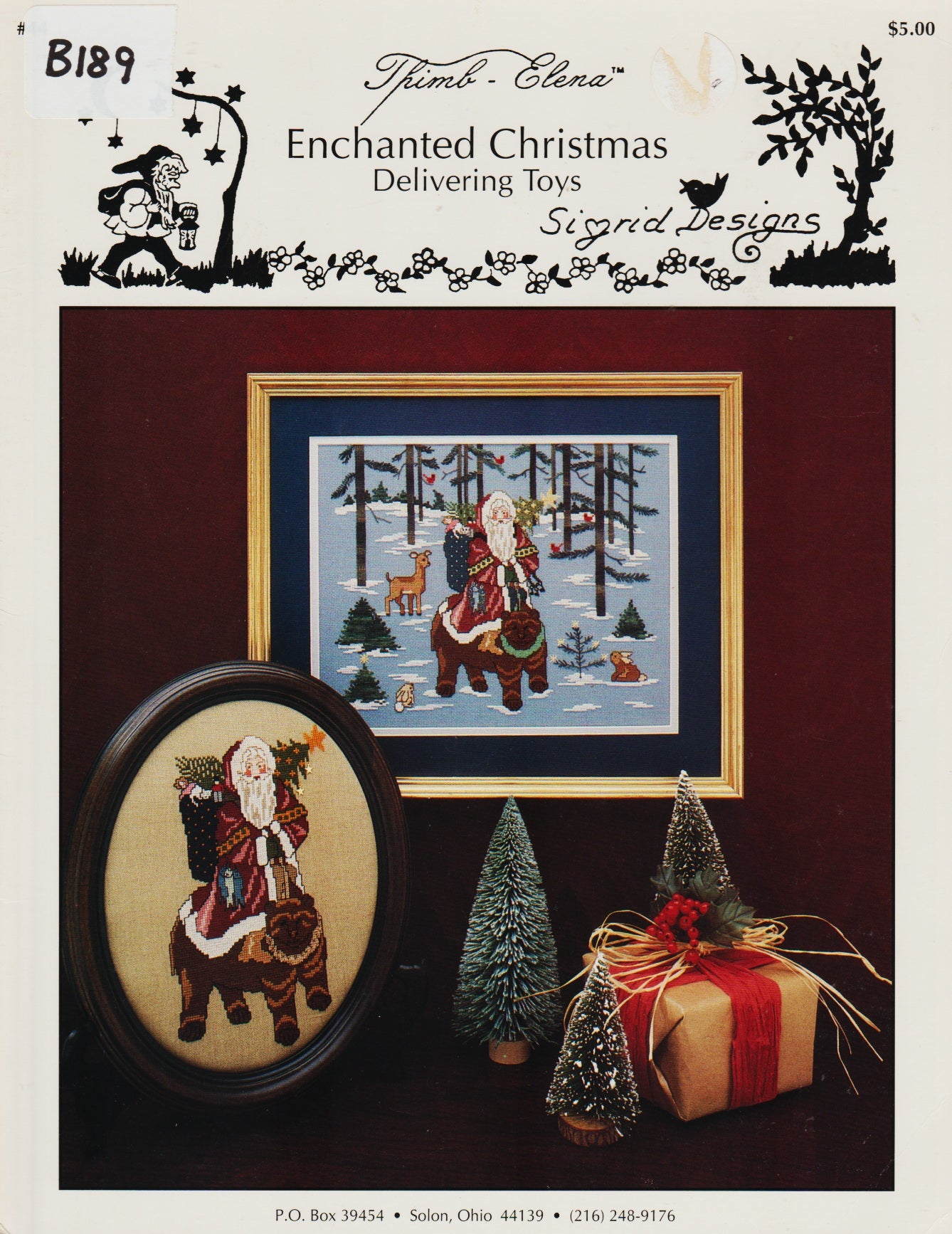 Sigrid Designs Enchanted Christmas Delivering Toys cross stitch pattern