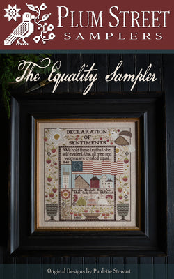 Plum Street Samplers Equality Sampler patriotic cross stitch pattern