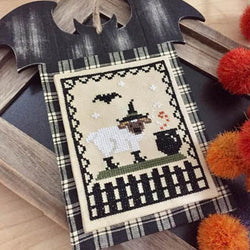 Petal Pusher Ewe Witch cross stitch pattern