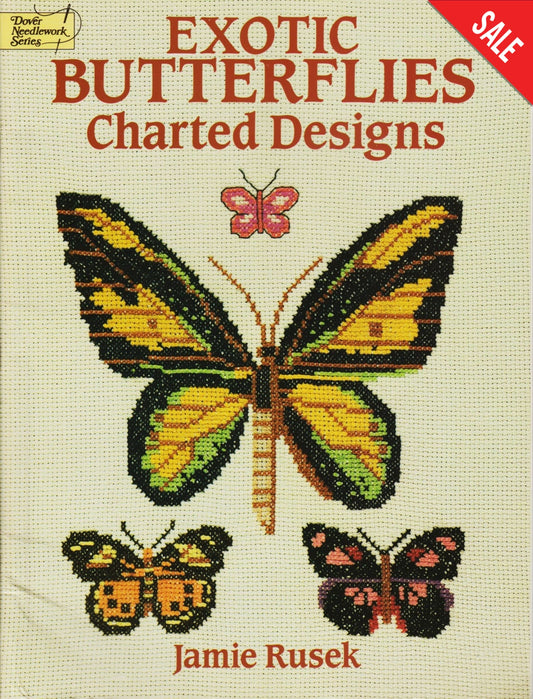 Dover Exotic Butterflies cross stitch pattern