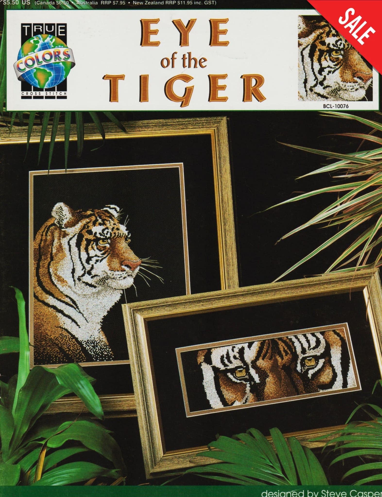 True Colors Eye of the Tiger BCL-10076 animal cross stitch pattern