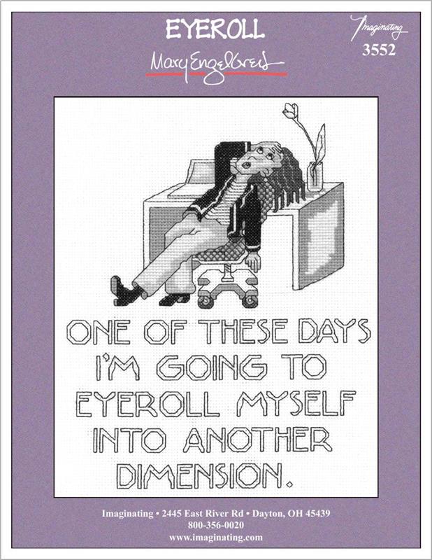 Imaginating Eyeroll 3552 cross stitch pattern