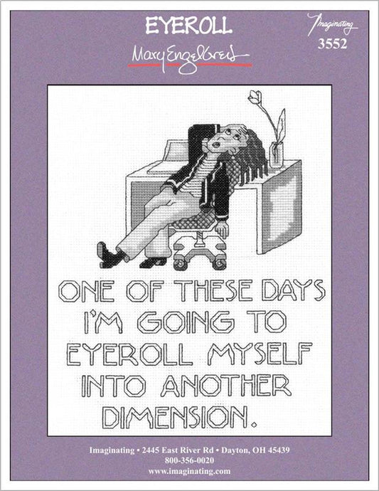Imaginating Eyeroll 3552 cross stitch pattern