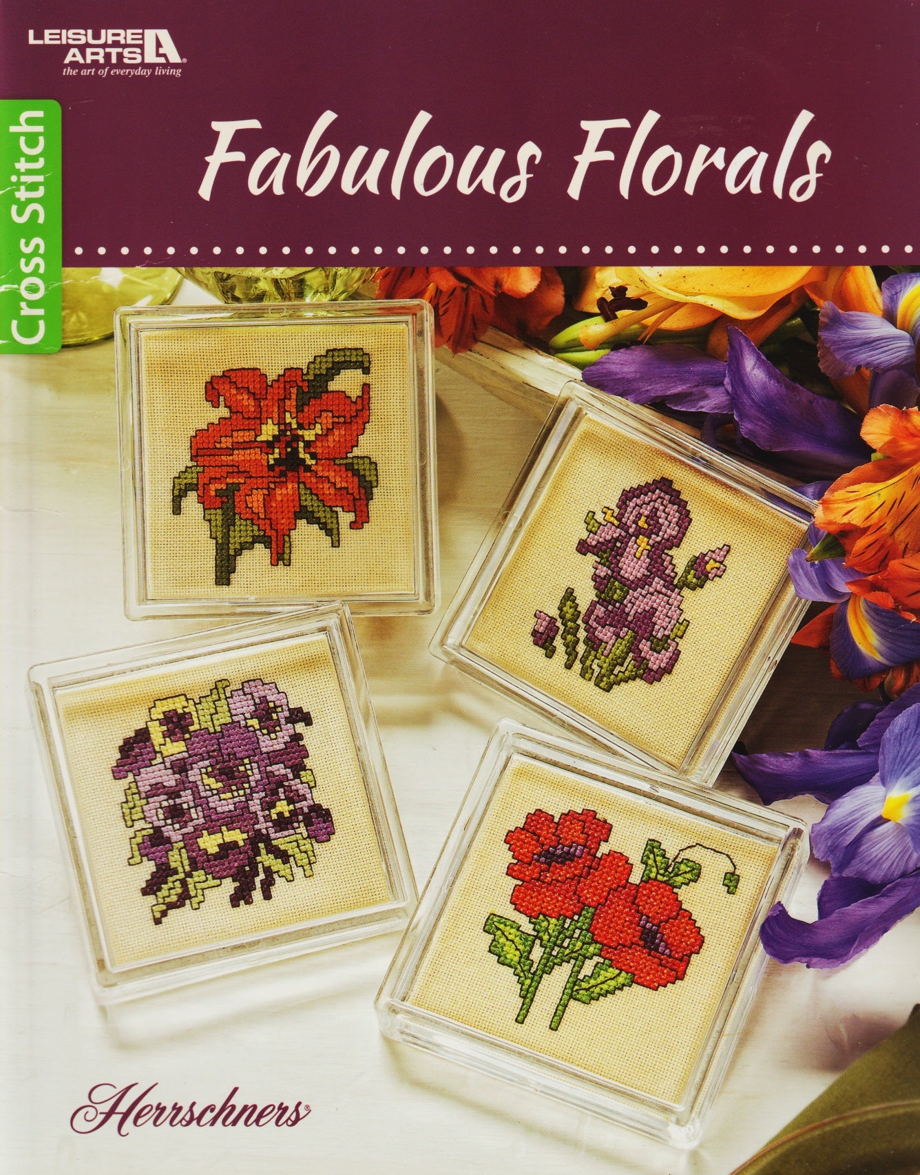 Leisure Arts Fabulous Florals 6740 cross stitch pattern
