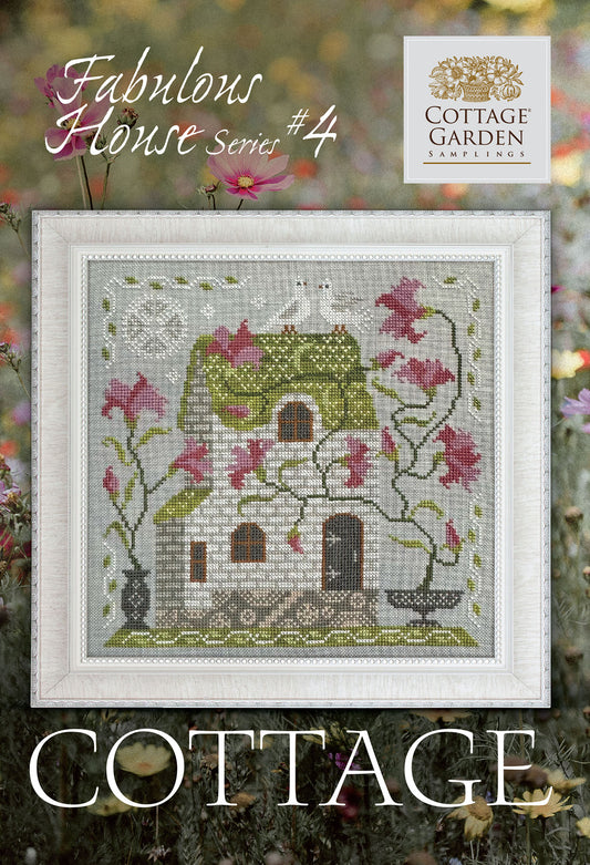 Cottage Garden Fabulous Houses #4 - Cottage cross stitch pattern
