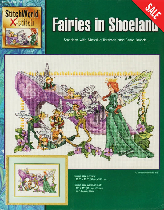StitchWorld X-Stitch Fairies in Shoeland 03-133L cross stitch pattern