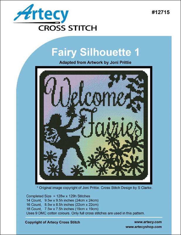 Artecy Fairy Silhouette Square 1 12715 cross stitch pattern