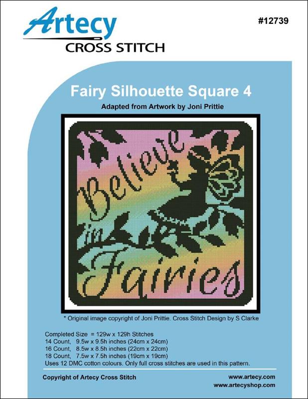 Artecy Fairy Silhouette Square 4 12739 cross stitch pattern
