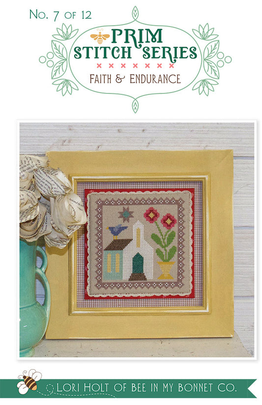 Bee In My Bonnet Faith and Endurance cross stitch pattern