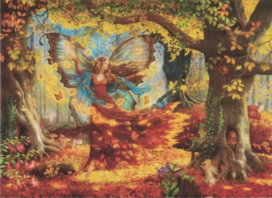 Heaven and Earth Designs Fall Fairy HAERS21 cross stitch pattern