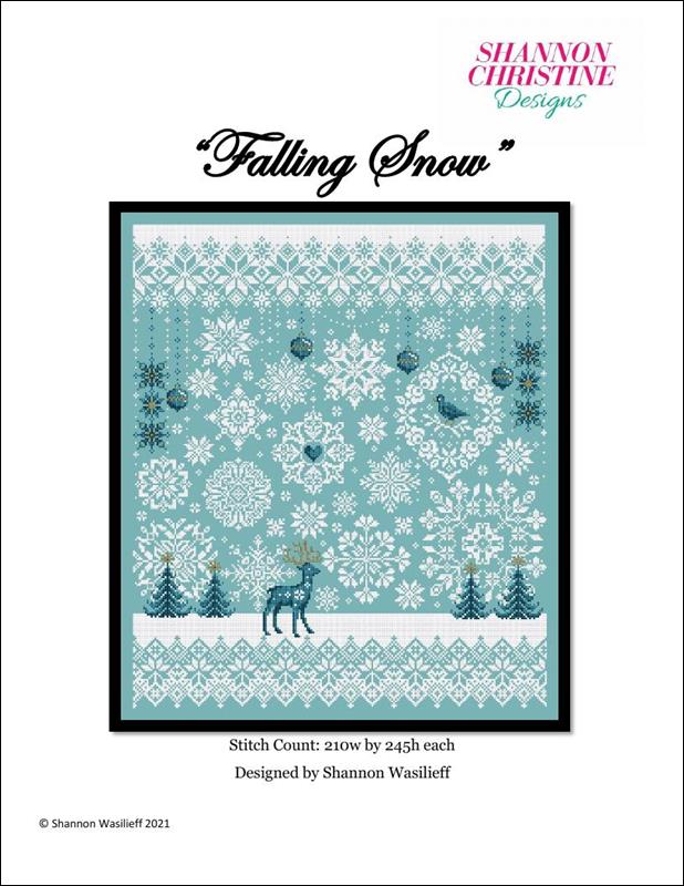 Shannon Christine Falling Snow cross stitch pattern