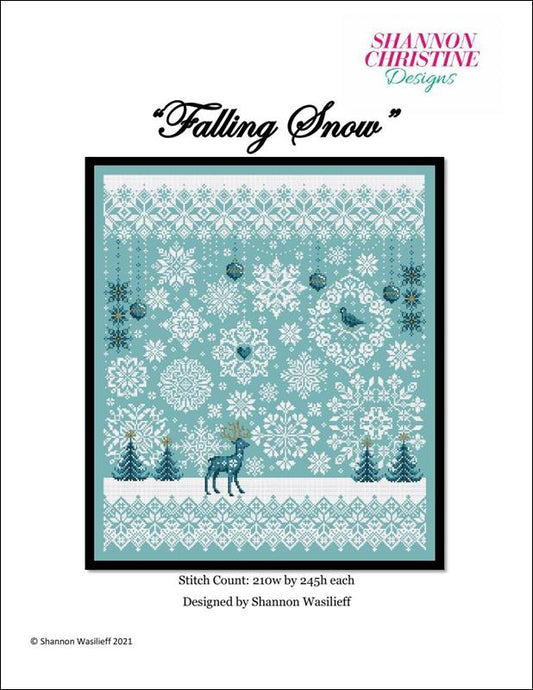 Shannon Christine Falling Snow cross stitch pattern