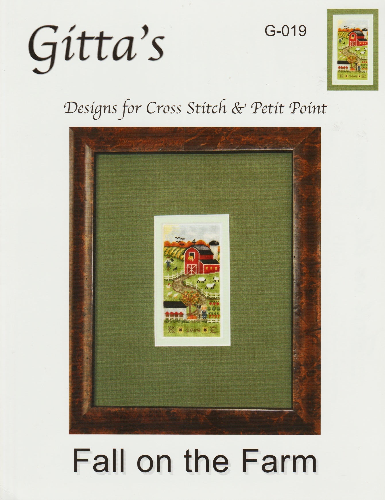 Gitta's Fall on the Farm G-019 cross stitch pattern