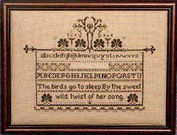 Told In A Garden Family Treasure I Amish cross stitch pattern