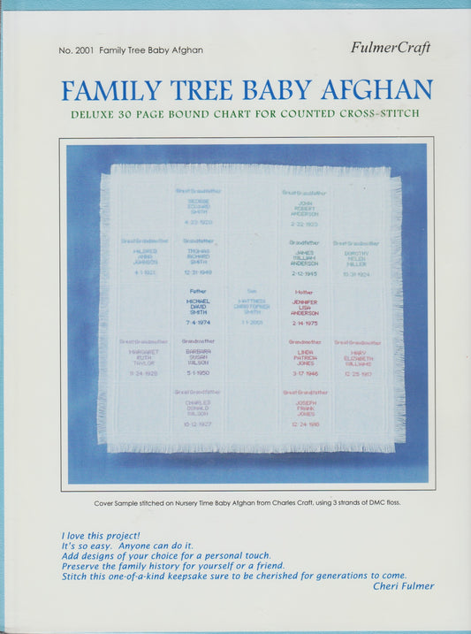 FulmerCraft Family Tree Baby Afghan cross stitch pattern