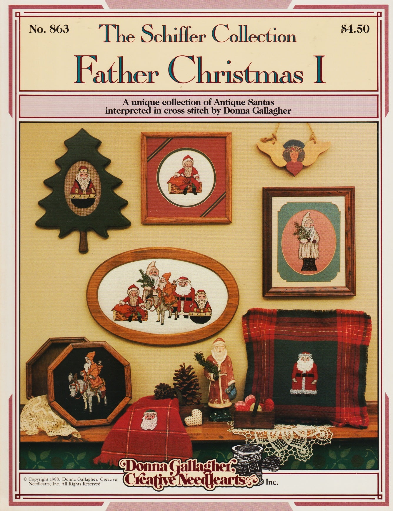Donna Gallagher Father Christmas I 864 cross stitch pattern
