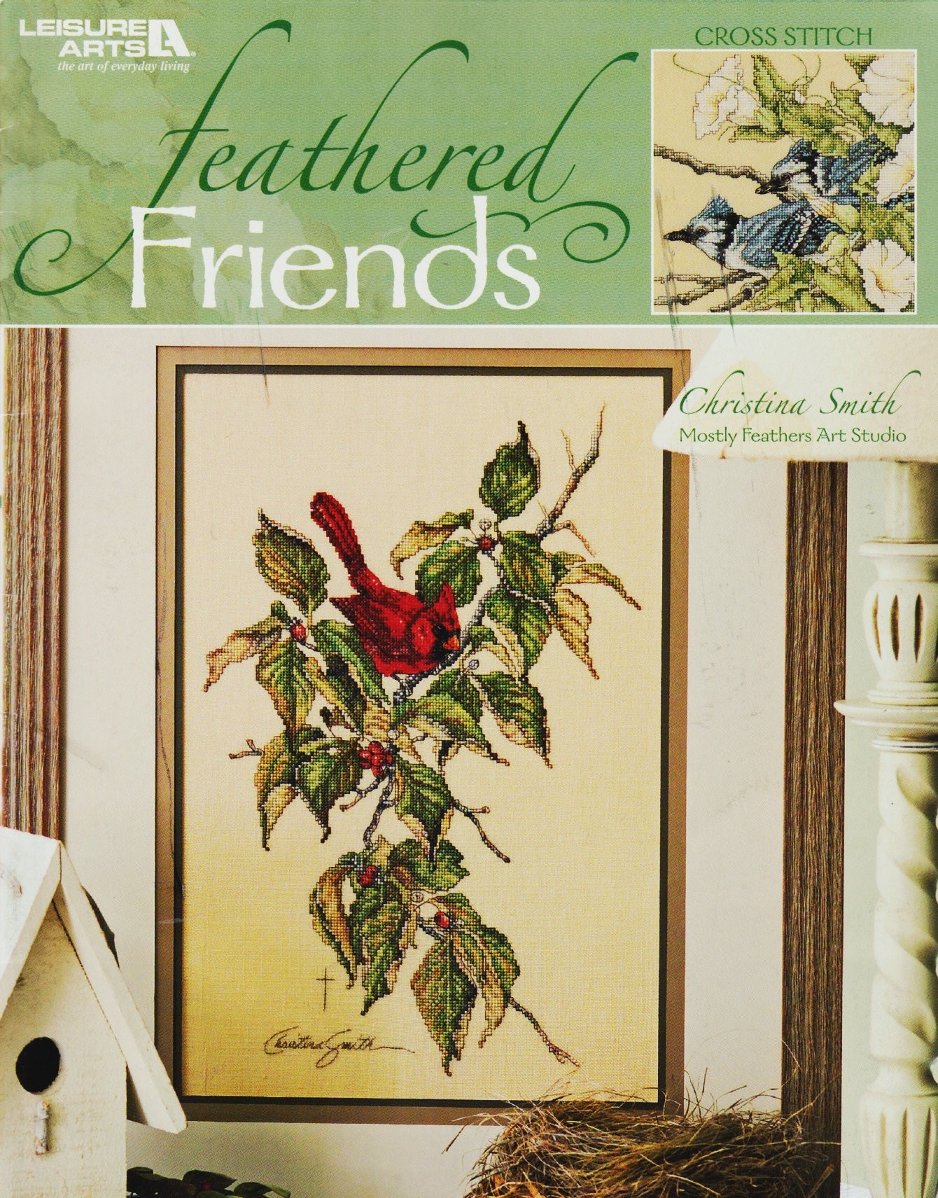 Leisure Arts Feathered Friends 3813 birds cross stitch pattern