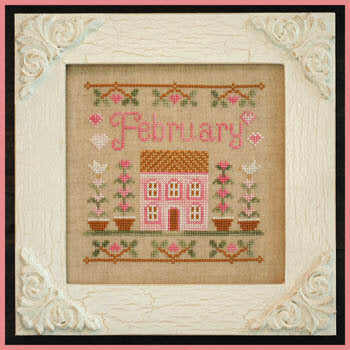 Country Cottage February Cottage cross stitch pattern