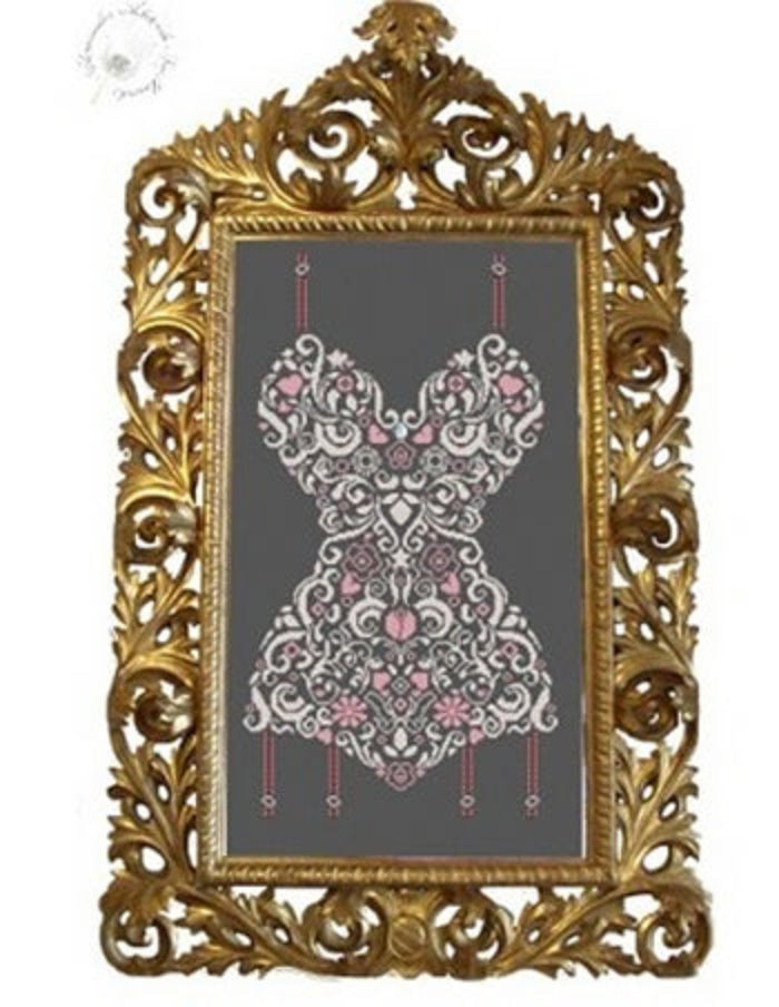 Alessandra Adelaide Tribal Femmwa dress cross stitch pattern