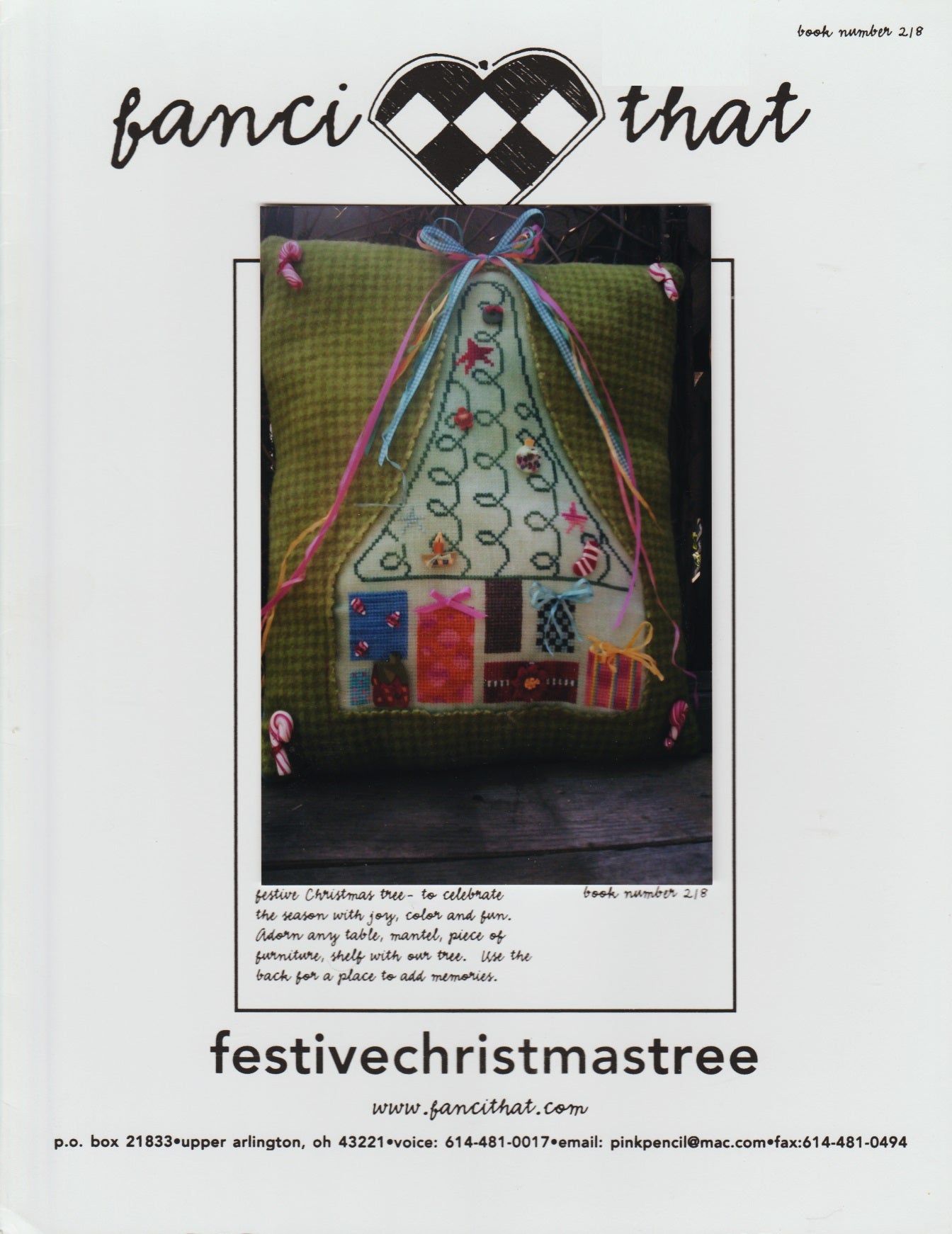 Fanci That Festive Christmas Tree 218 cross stitch pattern