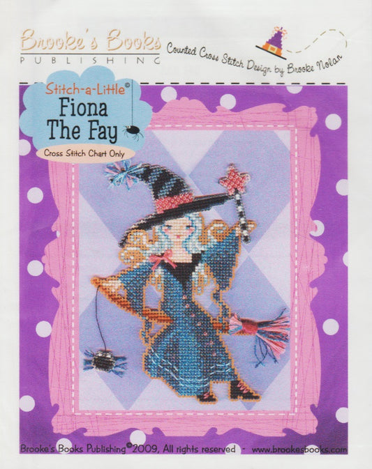 Brooke's Books Fiona The Fay halloween ornament cross stitch pattern