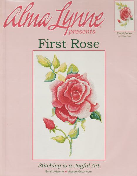 Alma Lynne First Rose cross stitch pattern