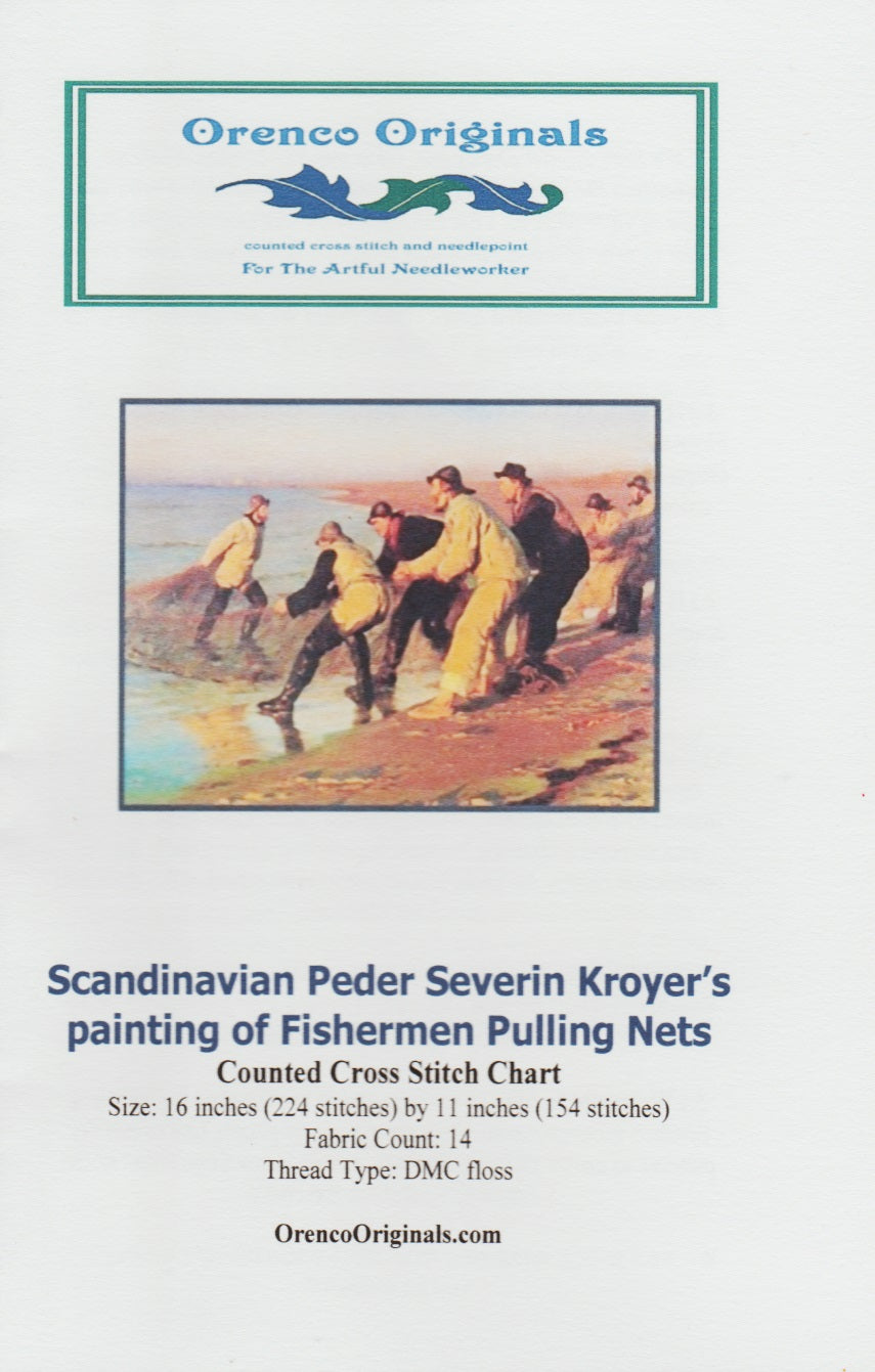 Originals Fishermen Pulling Nets cross stitch pattern