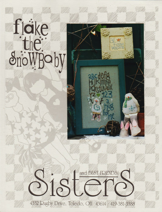 Sisters & Best Friends Flake the Snowbaby cross stitch pattern