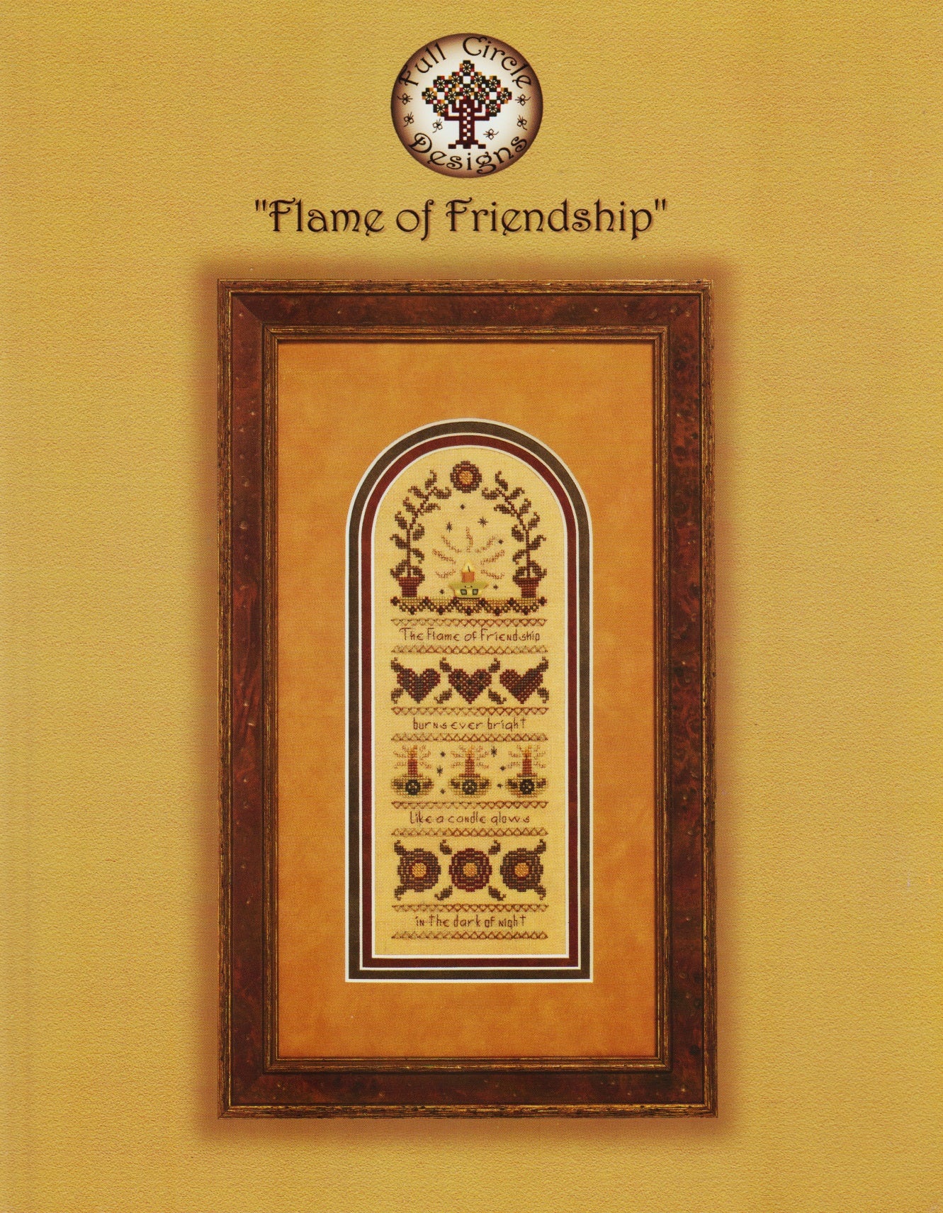 Full Circle Designs Flame of Friendship cross stitch pattern