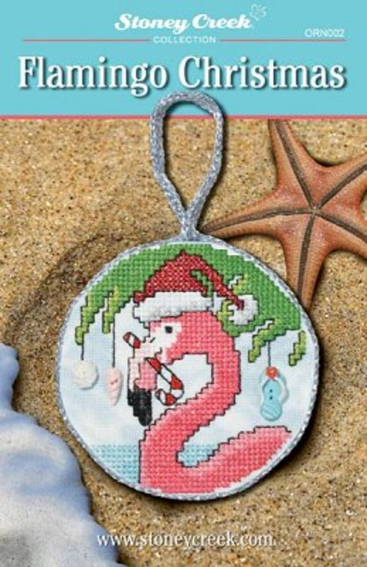 Stoney Creek Flamingo Christmas ORN002 cross stitch pattern