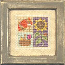 Lizzie Kate Flip-It Blocks August F27 cross stitch pattern