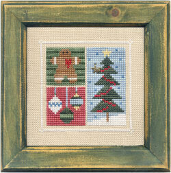 Lizzie Kate Flip-It Blocks DecemberF33 cross stitch pattern