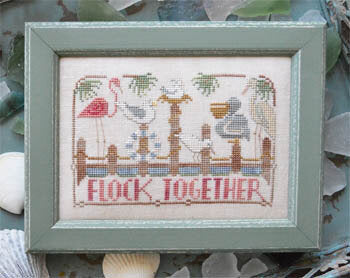 Hands On Design Flock Together - To The Beach 3 cross stitch pattern