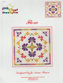 Dinky Dyes Flora cross stitch pattern