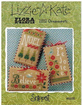 Lizzie Kate Flora McSample's 2012 Ornaments Christmas cross stitch pattern