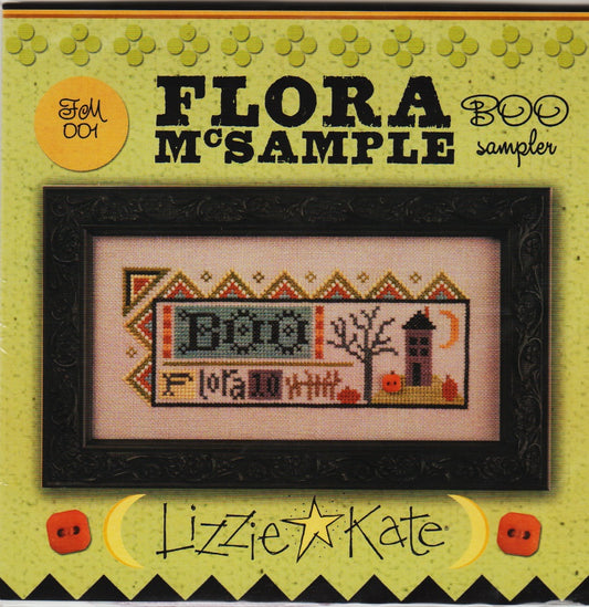 Lizzie Kate Flora McSample's Boo Sampler FM001 cross stitch kit