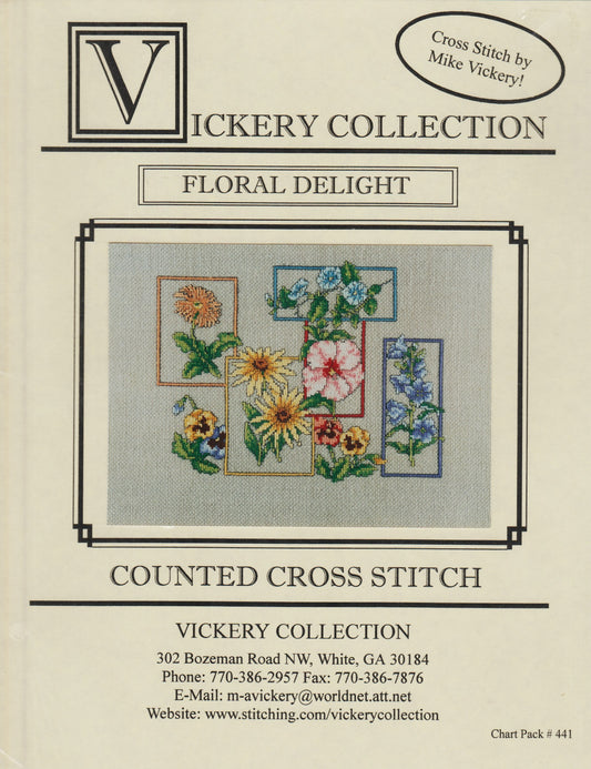 Vickery Collection Floral Delight 441 cross stitch pattern